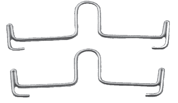 46 MM PALATAL ARCH BARS WITH DISTAL LOOP 10/PK-G&H USA - G&H Orthodontics