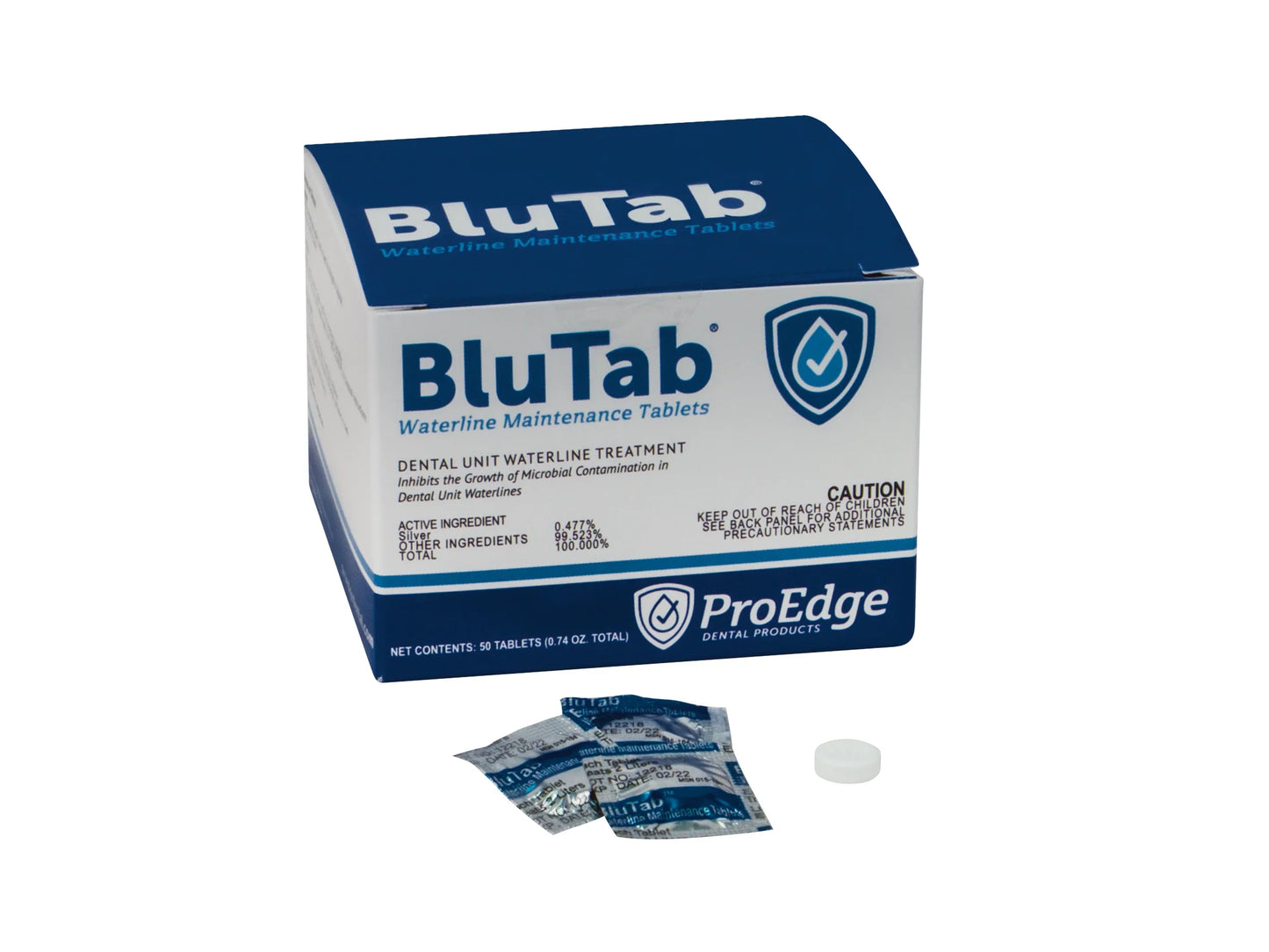 BT50-ProEdge, BluTab Waterline Maintenance Tablets (Blue Tab) 50/Pk - Top Dental