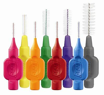 Oral Hygiene & Tapered Spiral Ortho INTERDENTAL BRUSHES Floss Assorted Colors 100/Pk