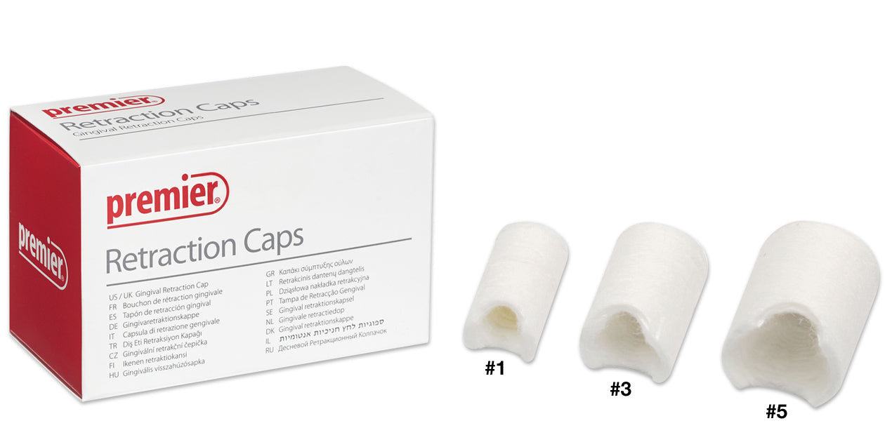 Traxodent , Retraction Caps Assorted 60/Pk #9048260 - Assorted 60/Pk - Premier Dental