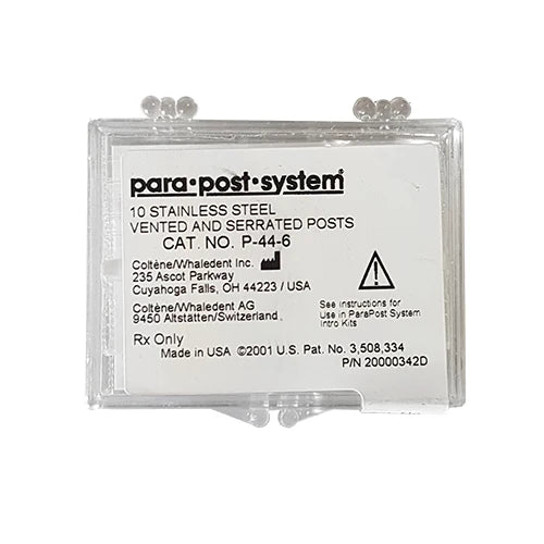 ParaPost P44 Stainless Steel Vented Post/Serrated 10/pk - P443 - COLTENE