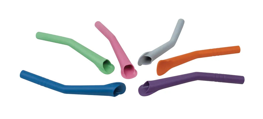 Autoclavable Euvac Oral Evacuators HVE High Volume Suction Tips with Tongue Guard 12/Pk - Universal