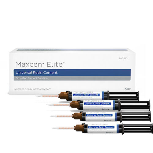 Maxcem Elite Universal Resin Cement Bulk Kit , Clear Shade 4x5gm/PK #34418 - Kerr