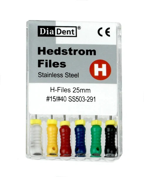 DiaDent Hedstrom H Files 21mm 6/Pk (H-Files) - #8