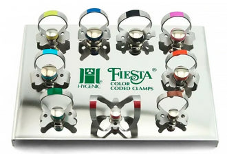 Hygenic Fiesta Color-Coded Rubber Dam Clamps Winged Set, #H09966 - COLTENE