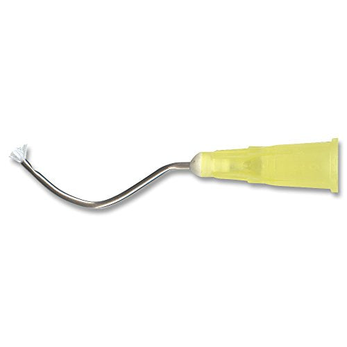 Infusor Tips Bent w Brush End, 19G, 100/pk Viscostat Tips - MARK3