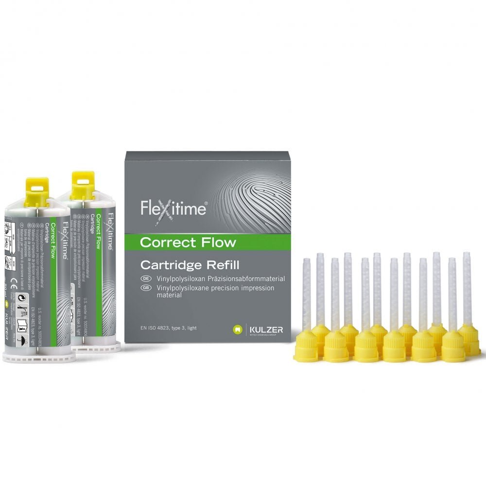 Flexitime VPS Impression Material, 50 ml Automix Cartridges - Heavy Tray