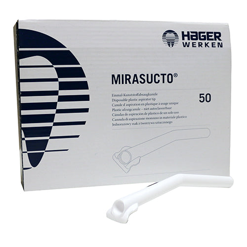 Mirasucto HVE High Volume Evacuation Tips with Retractor 50/PK-Hager - Hager Worldwide