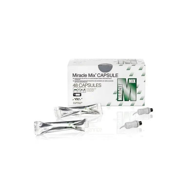 Miracle Mix Caps 48/Box Silver Alloy Glass Ionomer Cement Restorative - GC