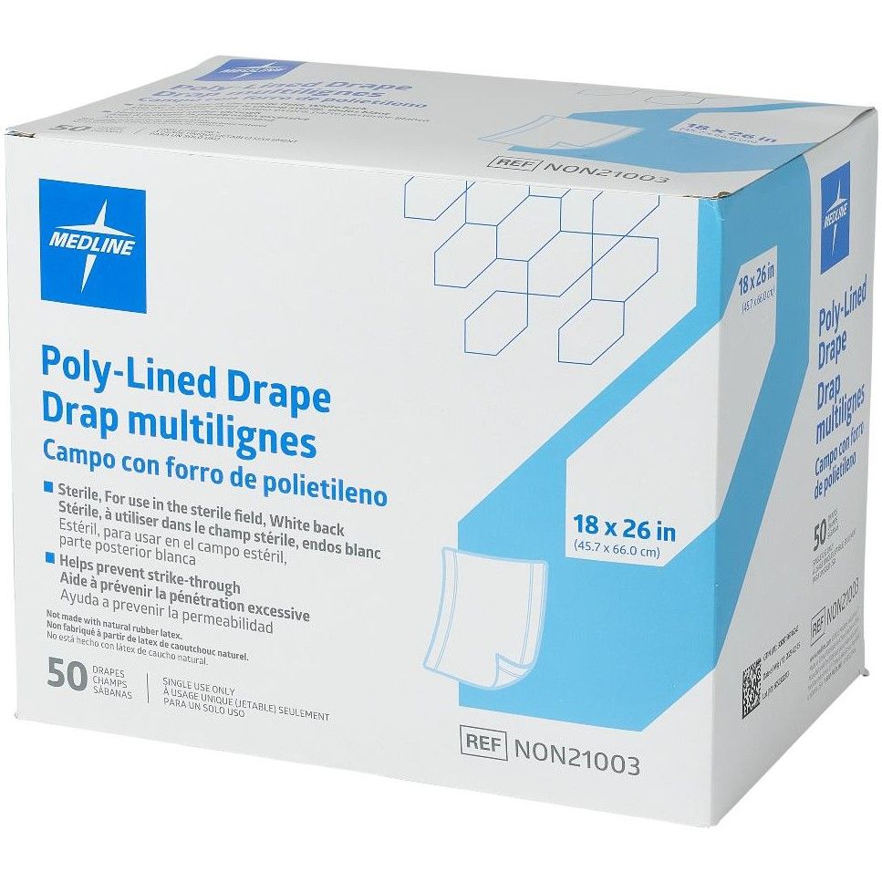 Sterile Poly-Lined Field Surgical Drape 300/Case