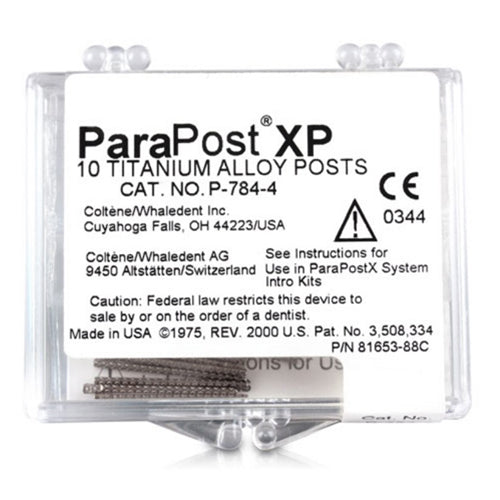 Endo ParaPost XP 784 Titanium Refill Posts 10/Pkg - P784-3 - COLTENE