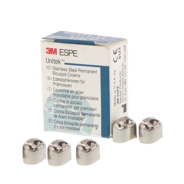 3M-Pedo Crowns Stainless Steel Primary Refill 5/Pk (DUL-DUR-DLL-DLR-EUL-EUR-ELL-ELR) - DLL-2