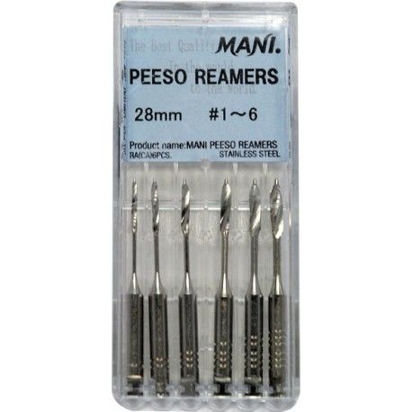 Endo Peeso Reamers 28mm 6/PK - #1