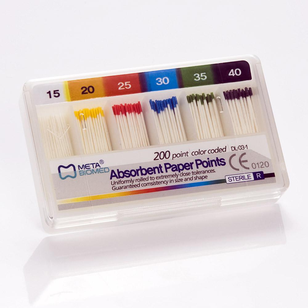 Absorbent Paper Points .02 T , 200/Pack- MetaBiomed - 15 - Meta Biomed