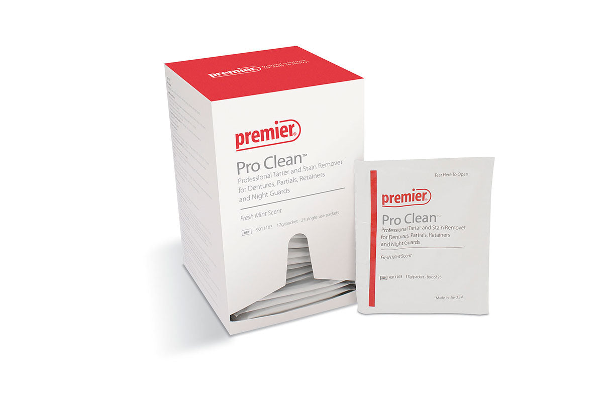 Premier- ProClean Tartart & Stain Remover, Mint Scent 25/Pack #9011103 - Premier Dental