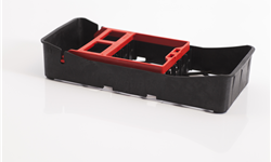 Directa- Instruments Cassette PractiPal Mini Tray with Calmp 1/Pk - 115051 - Red