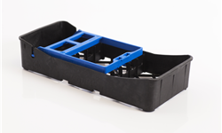 Directa- Instruments Cassette PractiPal Mini Tray with Calmp 1/Pk - 115053 - Blue