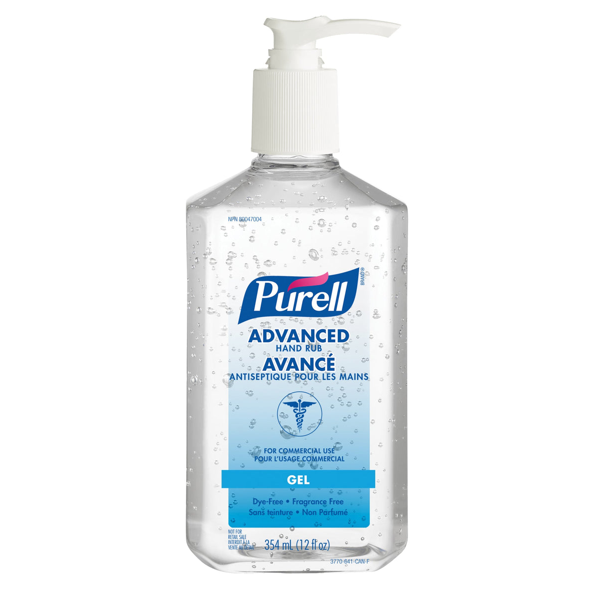 Purell-Advanced Hand Sanitizer, 354 ml, Pump Bottle, 70% Alcohol - 1/Bottle