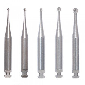 Beaver Midwest Right Angle Slow Speed RA Latch Type Carbide Round Burs 25/PK - #1 25/Pk