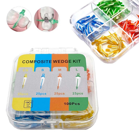 Composite Plastic Wedges Autoclave 40/Pk - S - Blue