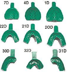 Disposable Impression Tray Perforated , COE Spacer Trays 12/Pk , GC - #7D Small U