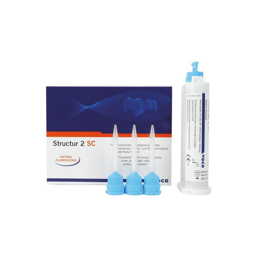 Structur 2 SC Refill Shade 1480-1481 Cartridge 75gm Temporary Crown&Bridge Material - Voco - A2
