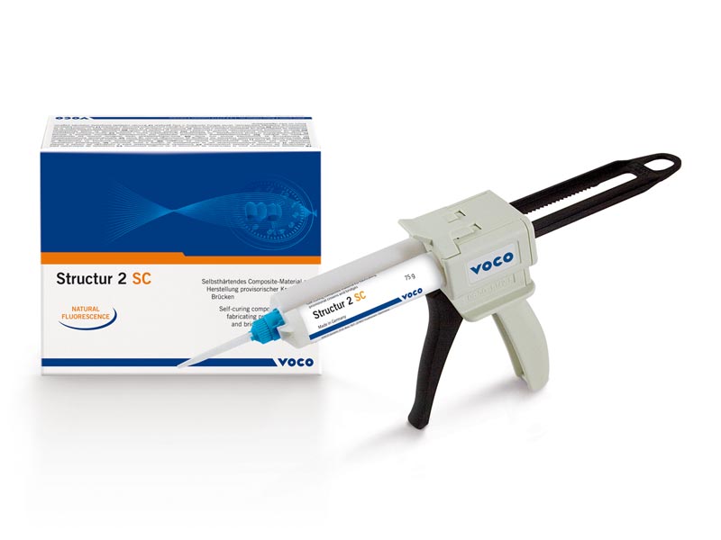 Structur 2 SC Refill Cartridges 75gm Temporary Crown&Bridge Material Shade A2 #1480 - Voco