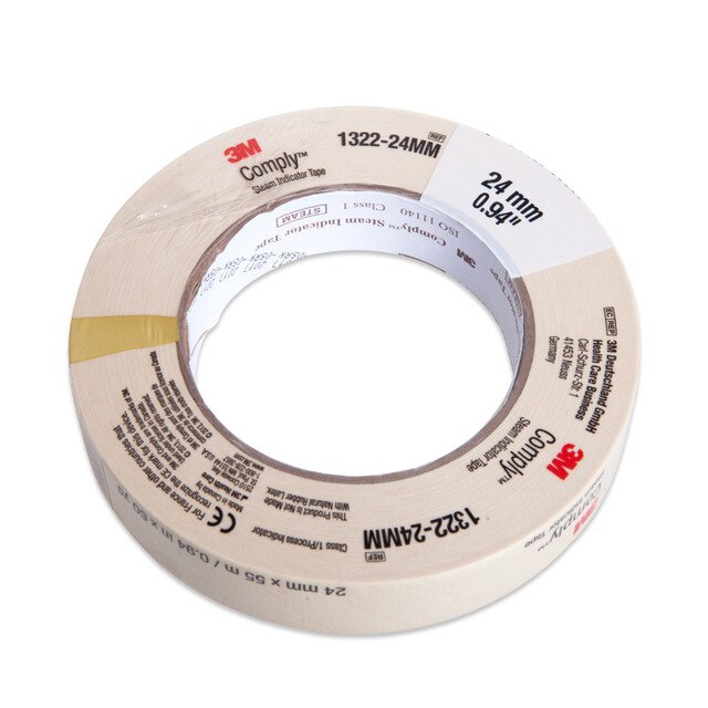 3M, Comply Autoclave Steam Indicator Tape Lead Free , 1322 - 18mm