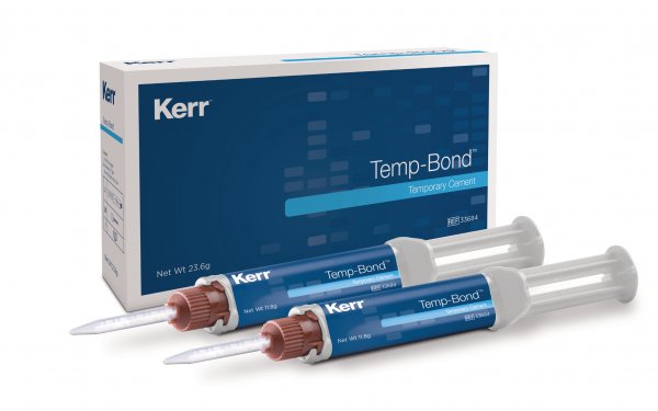 Temp-Bond Automix Syringes with Tips 2x6gm, Temporary Cement Crown & Bridge #33215-#33217 - Original - Kerr