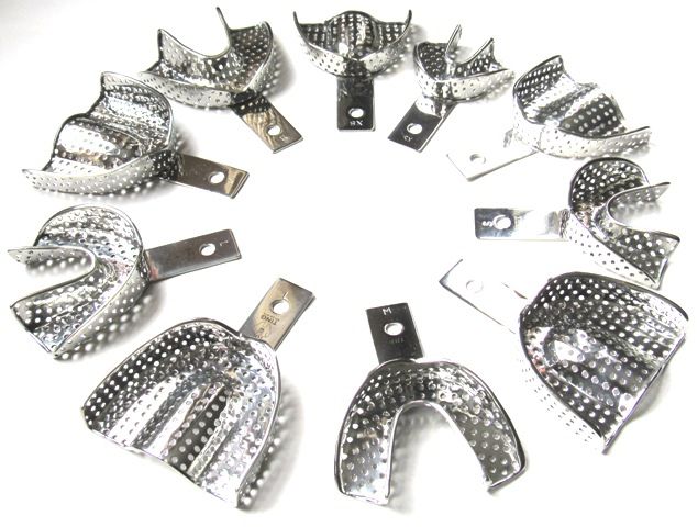 Metal Impression Tray Stainless Steel ,Perforated , 1/Pk - XL/Upper