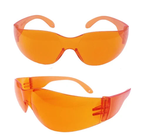 UV Safety Glasses Ultraviolet Light Cure Protection Tinted Orange , 1/Pk-Palmero - Palmero Healthcare