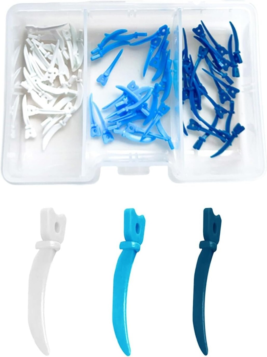 Plastic Wedges with Holes 40/Pk - Small - Dark Blue 40/pk