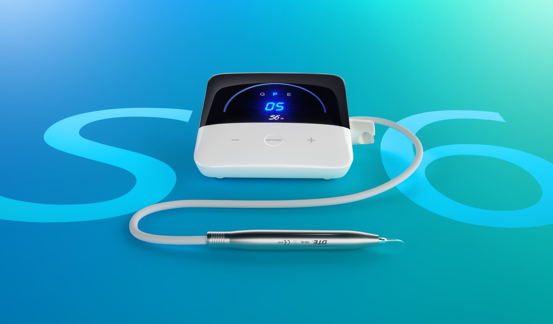 woodpecker DTE S6 LED ultrasonic scaler – professional dental equipment for plaque removal, periodontal therapy, and root canal irrigation. Designed for dentists seeking efficient and precise ultrasonic scaling with LED handpiece