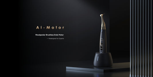 YOSHI AI Motor wireless endodontic handpiece – advanced brushless motor for precision in root canal treatments, featuring smart torque control, customizable reciprocating angles, and built-in apex locator for enhanced safety.