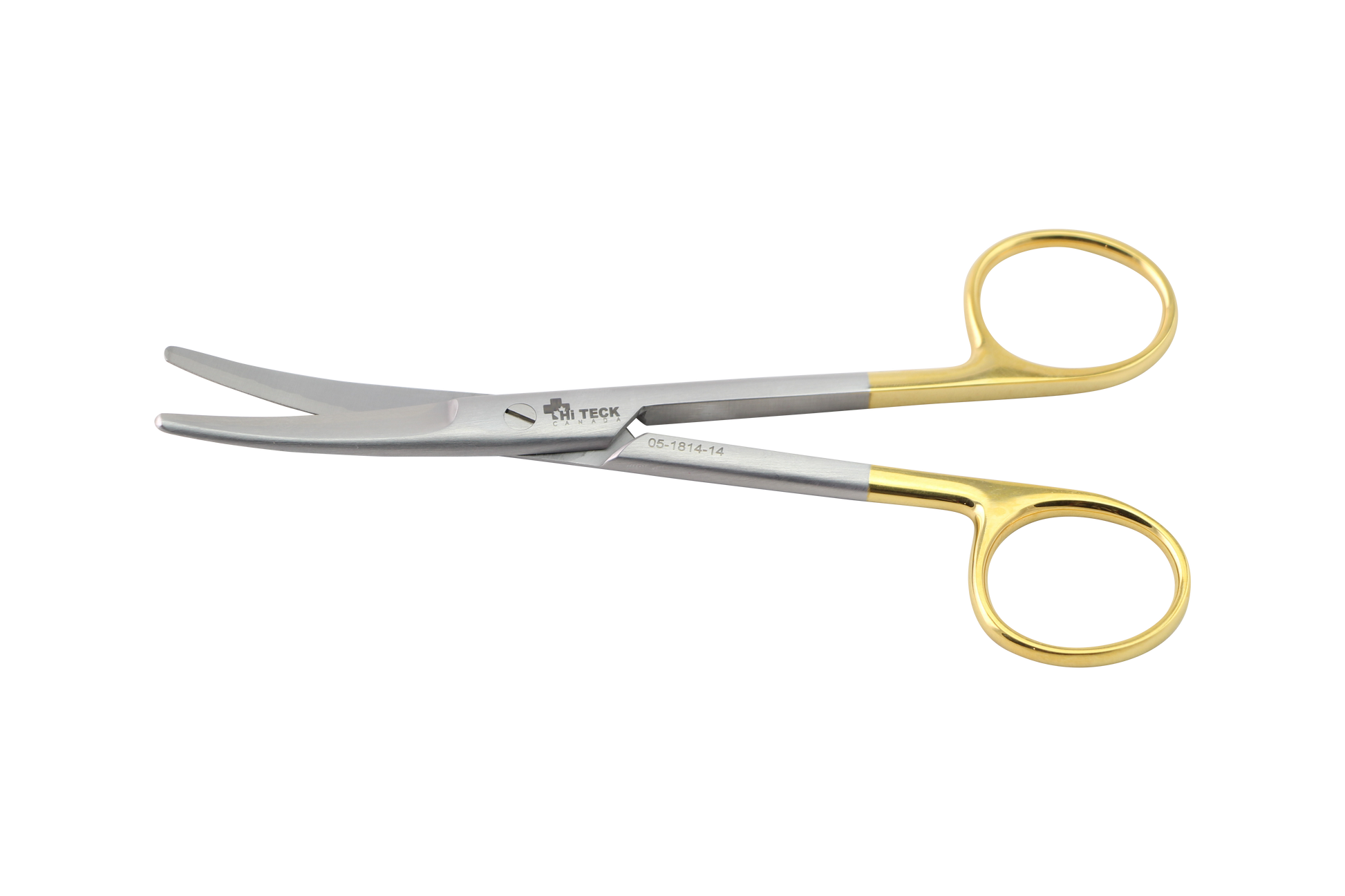 HiTeck Mayo Scissor, Curved, Beveled Blades, Tungsten Carbide, 14.5CM - HiTeck Medical Instruments