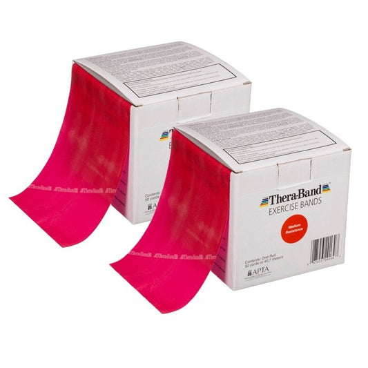 THERABAND Professional Latex Resistance Bands, 50- Yards, Medium