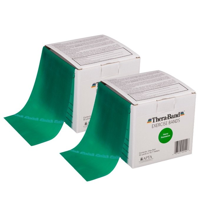 THERABAND Professional Latex Resistance Bands, 100- Yards, Heavy