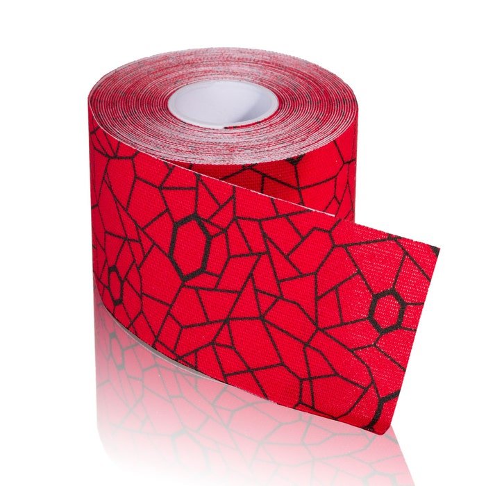 THERABAND Kinesiology Tape, 1 Roll, EA, Hot Red/Black