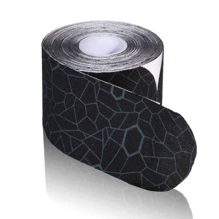 THERABAND Kinesiology Tape - 20 Precut Strip Roll, Black