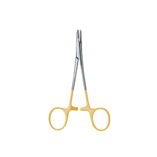 Hegar Baumgartner Needle Holder, 14CM, Tungsten Carbide (1-0,2-0,3-0,4-0) - HiTeck Medical Instruments