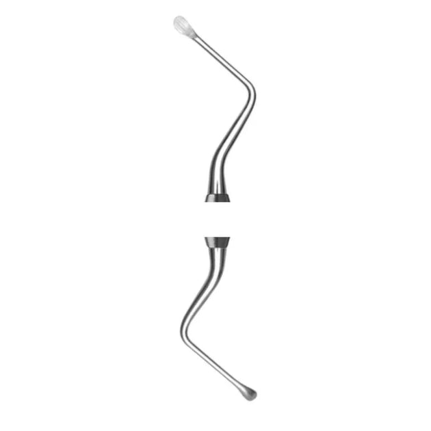 10 Miller Surgical Curette 2.9 mm, Double-Ended Medium Spoon for Socket and Cyst Debridement - SurgiWorld SC10M