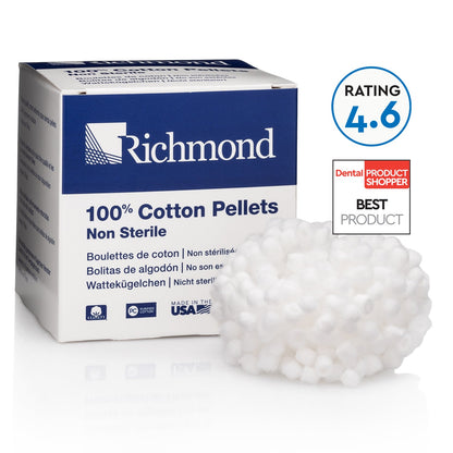 Richmond 100% Cotton Pellets & Pellets Dispenser - #0/400 Box
