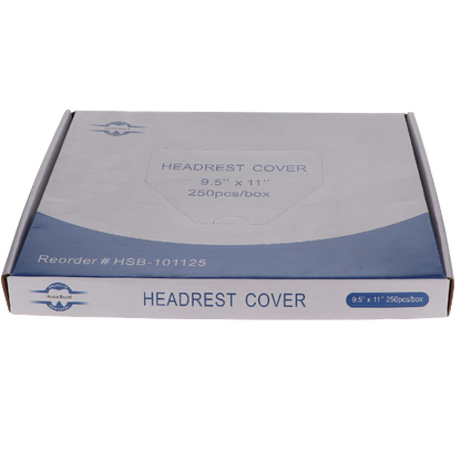 HSB - Poly Headrest Cover, 9.5" x 11", 250/Pk