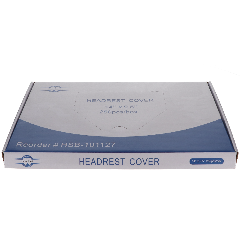 HSB - Poly Headrest Cover, 14" x 9.5", 250/Pk