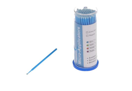 HSB-Micro-Brush Disposable Applicators, Regular, Blue, 4 x 100/Pk, 101316