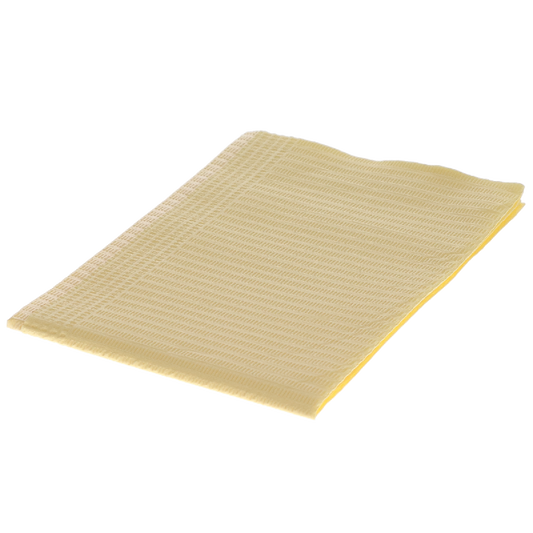 HSB - Disposable Bibs, 2+1 Ply, 13" x 18", Yellow, 500/Pk