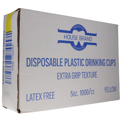 HSB - Plastic Cups 5oz. 1000/Cs Yellow