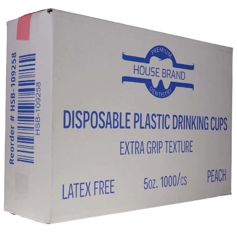 HSB - Plastic Cups 5oz. 1000/Cs Peach