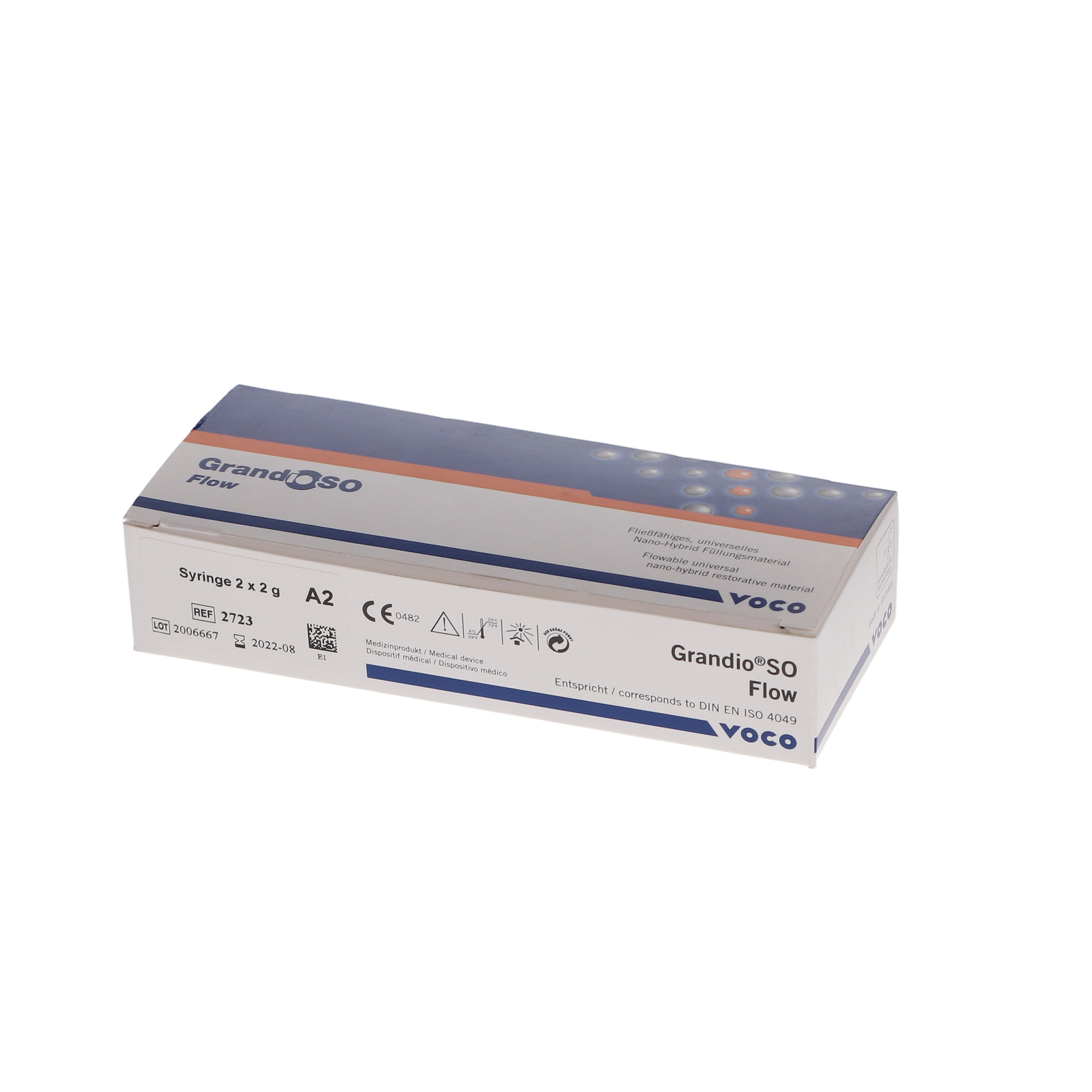 Voco GrandioSO Flow Composite 2g Syringes C2 2 Counts