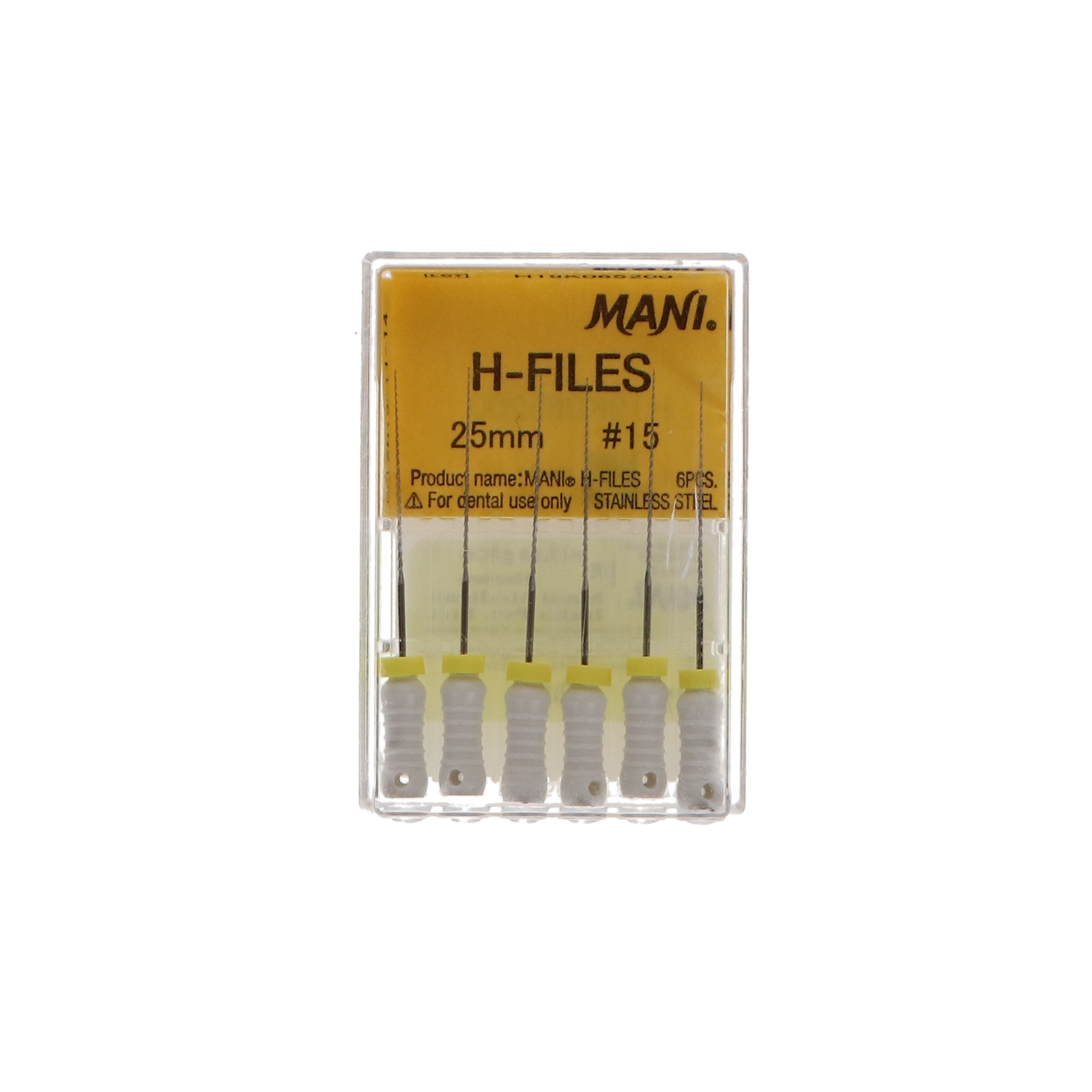 Hedstrom Files, Stainless Steel, 25 mm, # 15, White, 6/Pk